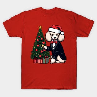 Poodle Dog Christmas T-Shirt